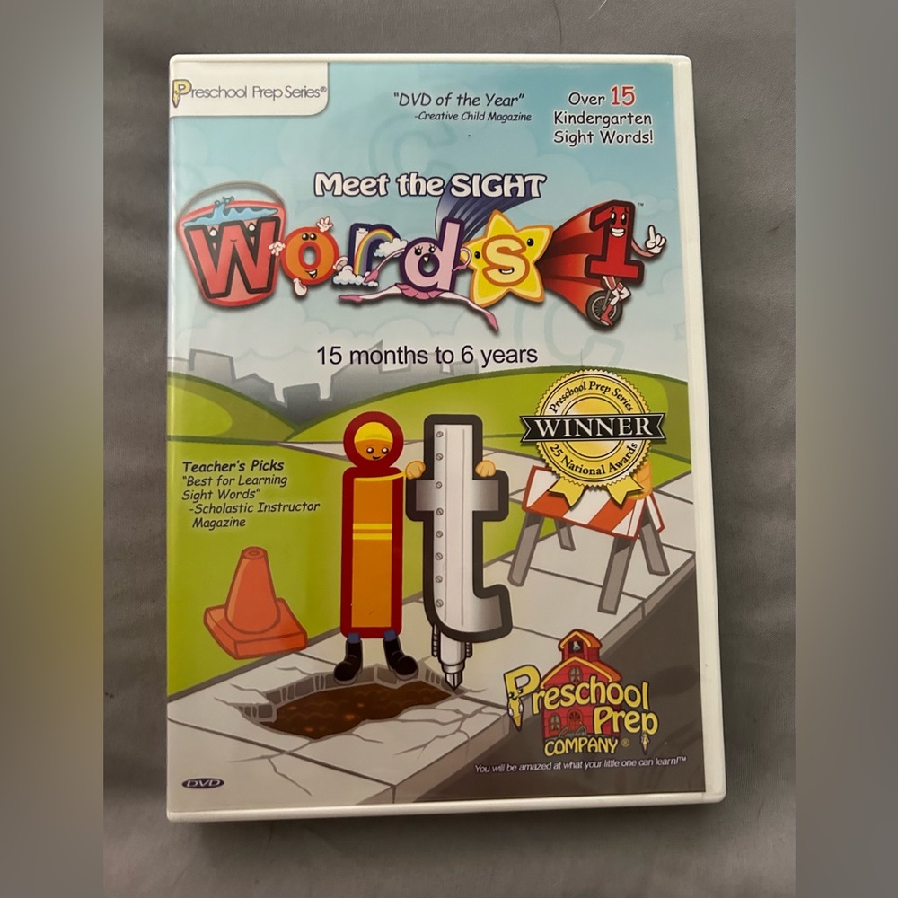 “Meet the Sight Words 1”-Preschool Prep Company on DVD